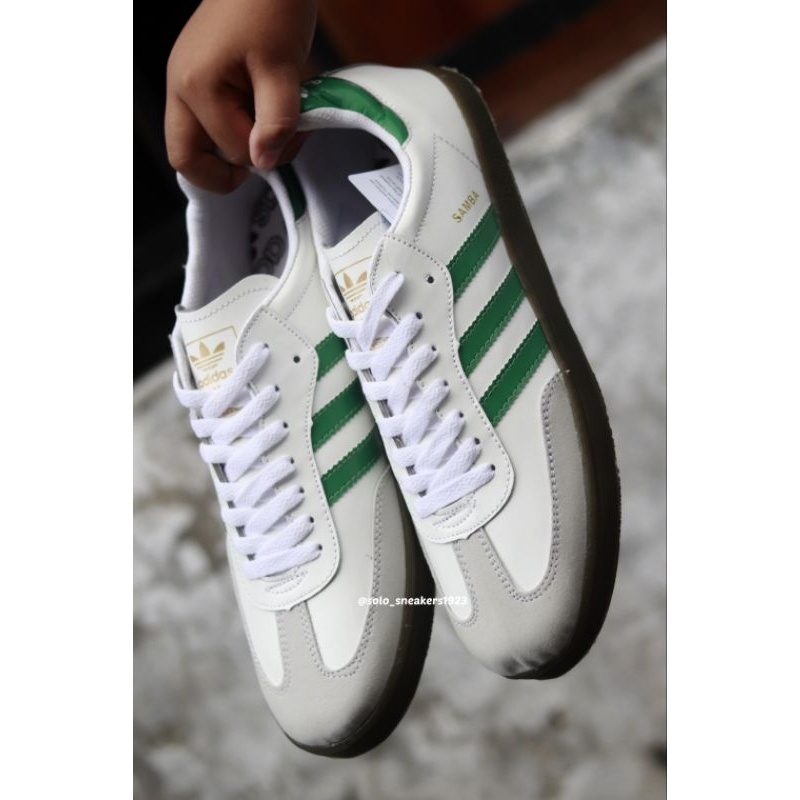 PUTIH Adidas Samba Classic Shoes - Men's White Shoes Three Stripes Original - Adidas Casual Running