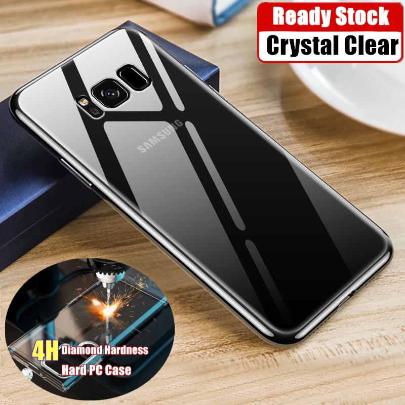 เคสอะคริลิคแข็ง ป้องกันรอยขีดข่วน สีเหลือง สําหรับ Samsung Galaxy S8 Plus S8+ SM-G955F G955FD G955T