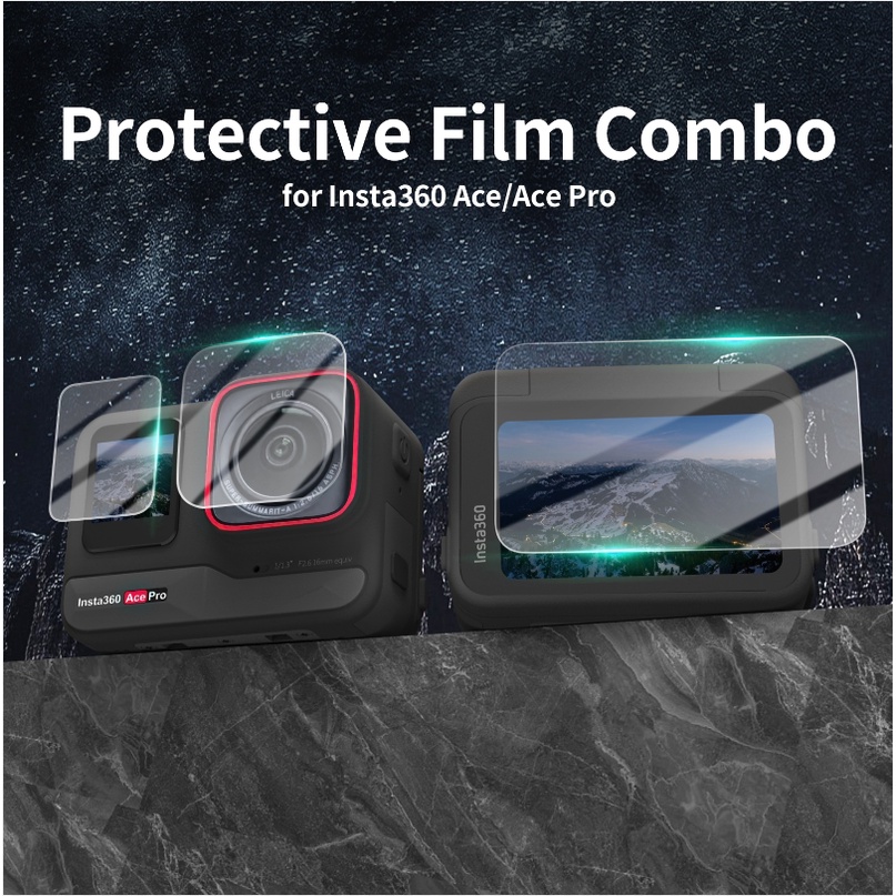 ฟิล์มกันรอยหน้าจอกล้อง HD กันระเบิด สําหรับ Shadowstone Insta360 ACE Pro ACE