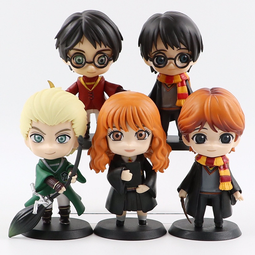 จัดส่งจากประเทศไทย  โมเดลฟิกเกอร์ คอสเพลย์ อนิเมะ Harry Potter 5 ชิ้น ต่อชุด สําหรับตกแต่งบ้าน เค้ก