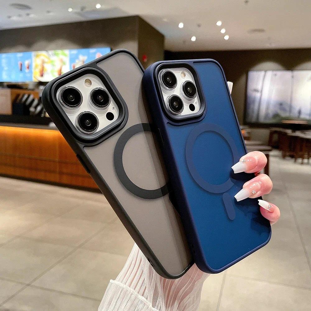 สําหรับชาร์จไร้สายเคสโทรศัพท์สําหรับ IPhone 15 ProMax 15 14 Plus 13 12 11 Pro Max 11 Soft TPU กันชน 