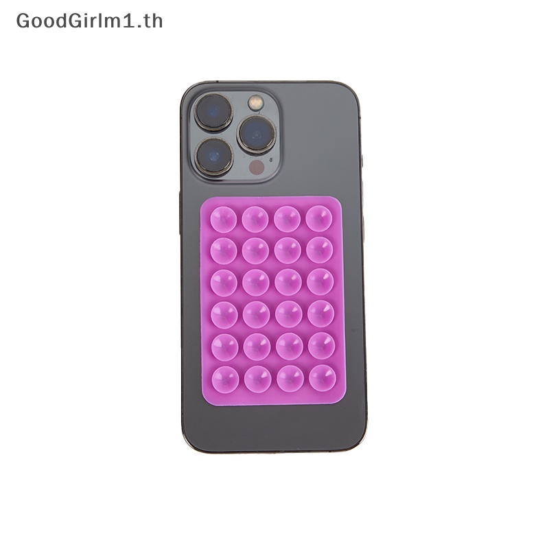 GoodGirlm1 คู่ซิลิโคนดูด Pad สําหรับโทรศัพท์มือถือติดตั้งดูดถ้วย Backed กาวยางซิลิโคน Sucker Pad สําหรับ Fixing TH