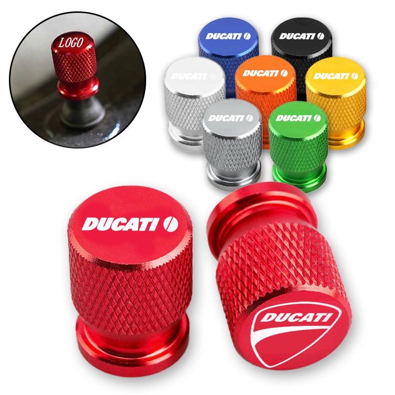 ฝาครอบวาล์วยางรถจักรยานยนต์ อะลูมิเนียม อุปกรณ์เสริม สําหรับ Ducati Monster 821 696 795 797 2013- 2016 2017 2018 2019 CNC 2 ชิ้น