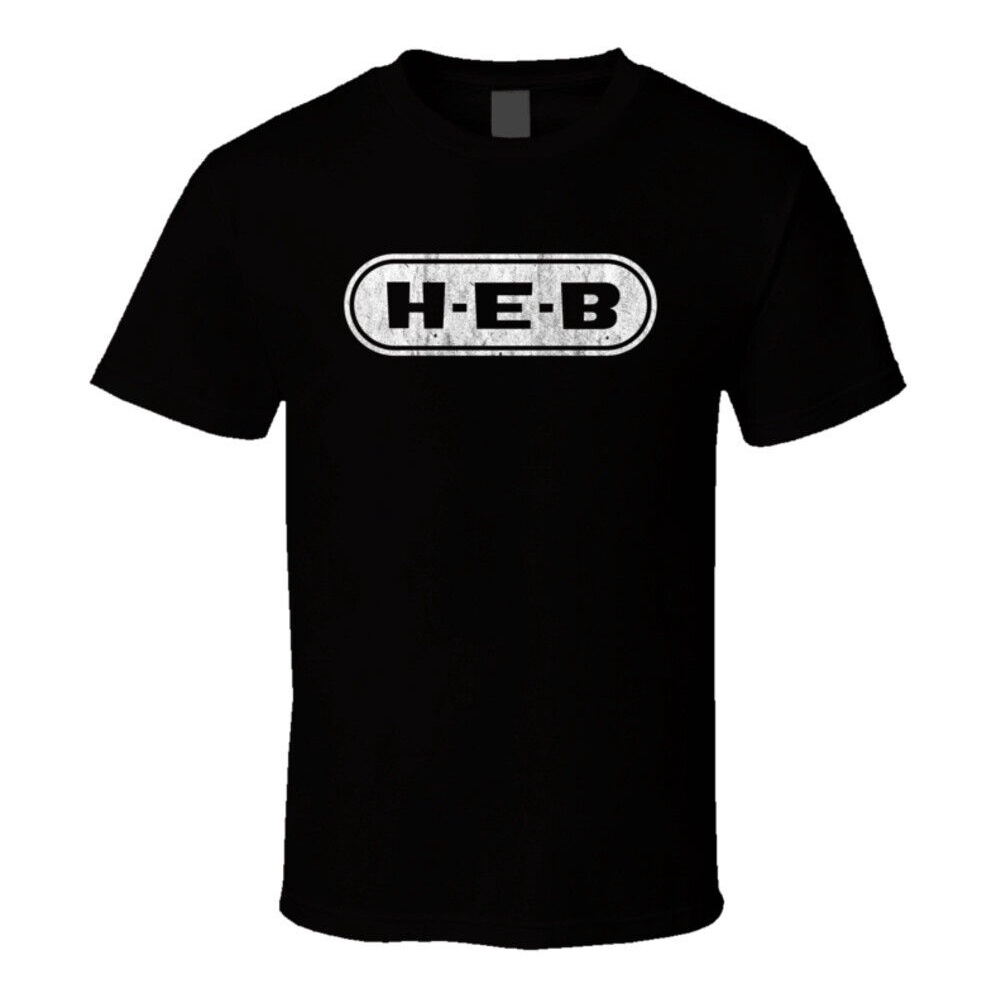 Heb Grocery Store Company Logo Vintage Grunge Look T Shirt