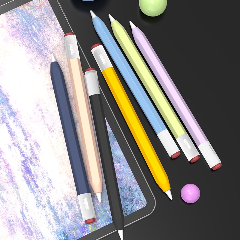 กระเป๋าดินสอ ปากกาสไตลัส ซิลิโคน กันลื่น สําหรับ Apple Pencil 3 USB C 1 Generation 2nd