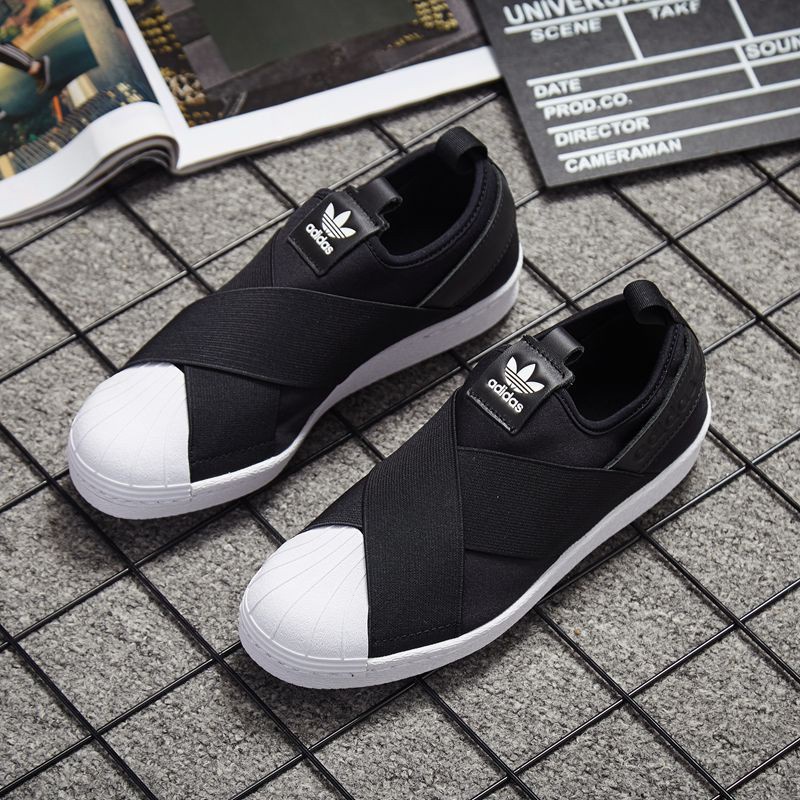 ♞adidas [in stock] Ad slip on shoes Zapatos 11 Mastermind Japan  Superstar 80s men woman lazy shoes