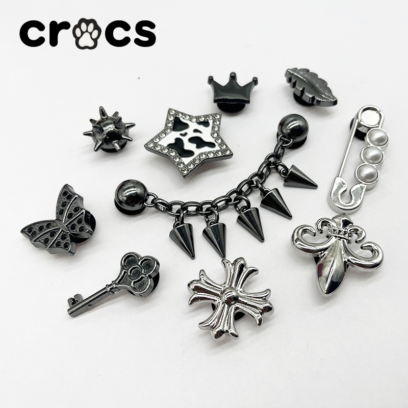 jibbitz crocs Metal Punk jibbitz crocs เกาหลี jibbitz set crocs jibbitz jibbitz crocs ของแทั