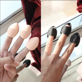 [ 1 ชิ้น สีสุ่ม ]พัฟแต่งหน้า พัฟฟองน้ําขนาดมินิ สวมนิ้ว พัฟคุชชั่น ฟองน้ำแต่งหน้า