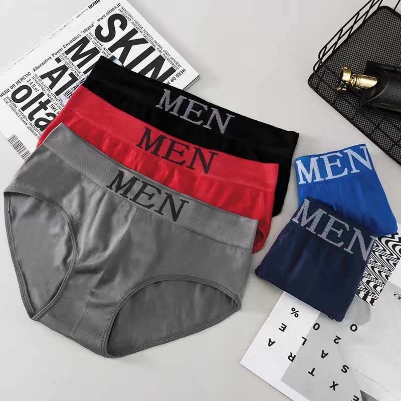 MEN กางเกงในชายเนื้อผ้านิ่มใส่สบายยืดได้เยอะสำหรับเอว 26-40นิ้ว