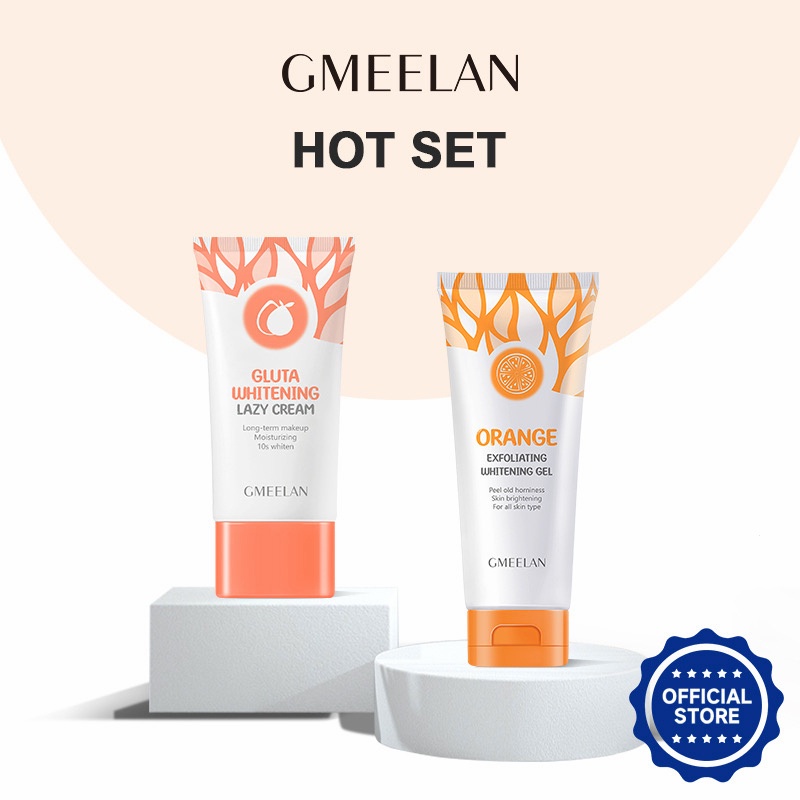 Gmeelan ครีมไวท์เทนนิ่งบํารุงผิวหน้า 50 กรัม 30 กรัม 2 ชิ้น