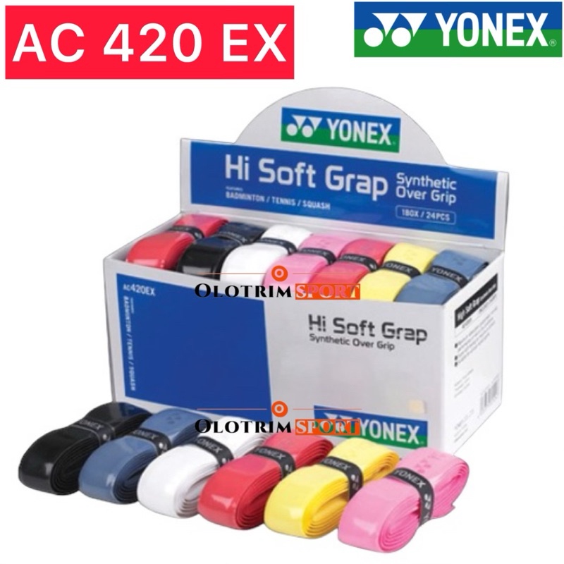 YONEX AC 420 EX Hi Soft Grap สังเคราะห์ Over Grip AC420 AC420EX ของแท้ 100% YONEX