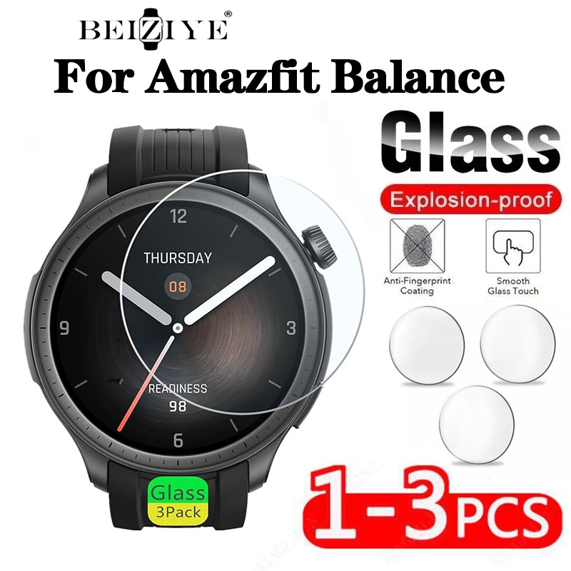 ฟิล์มกระจกนิรภัยกันรอยหน้าจอ 2.5D อุปกรณ์เสริม สําหรับ Amazfit Balance Smart Watch