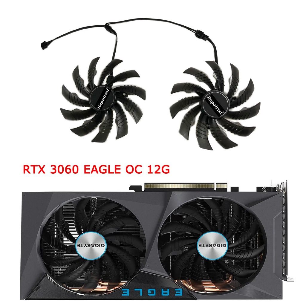 2Pcs/Set,T129215SH,GPU Fan,For GIGABYTE RTX 3060 3060Ti EAGLE,gigabyte GTX1660Ti GTX 1650 RTX 2060 2070,Replace