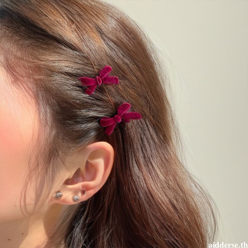 กิ๊บติดผมหน้าม้า ขนาดเล็ก เข้ากับทุกการแต่งกาย แฟชั่นฤดูใบไม้ร่วง และฤดูหนาว 2024 2 ชิ้น