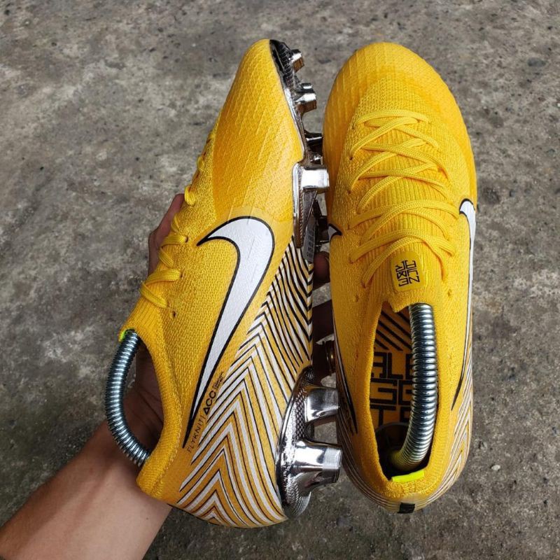 รองเท้าสตั๊ดฟุตบอล Nike Mercurial Vapor 12 Elite Neymar Amarillo FG สันทนาการ  แฟชั่น