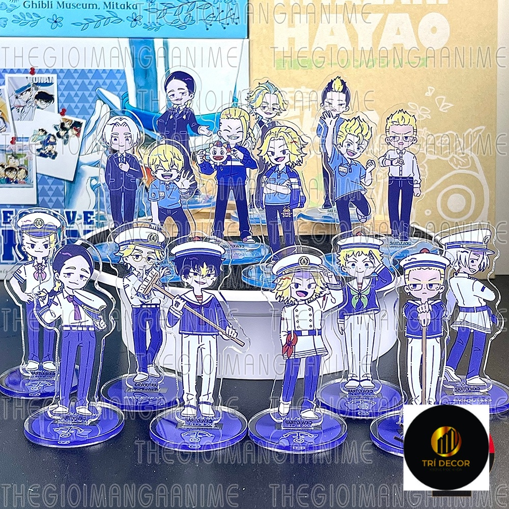 (8CM) TOKYO REVENGERS ver NAVY standee รุ่น Takemichis Theater รูปปั้นอะคริลิคอะนิเมะ micha chibi จอแสดงผล