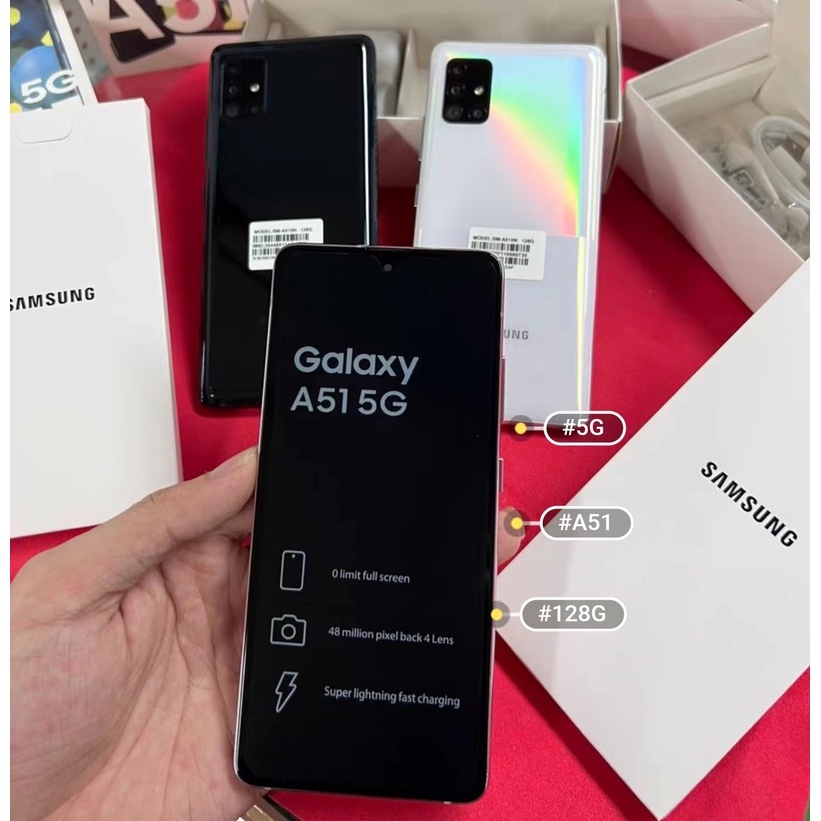 ใหม่ สมาร์ทโฟน Samsung Galaxy A51 5G 4G ซิมเดี่ยว 6.5 นิ้ว แรม 6GB 128GB Octa Core 4 กล้อง NFC Exynos ใช้แล้ว 98%