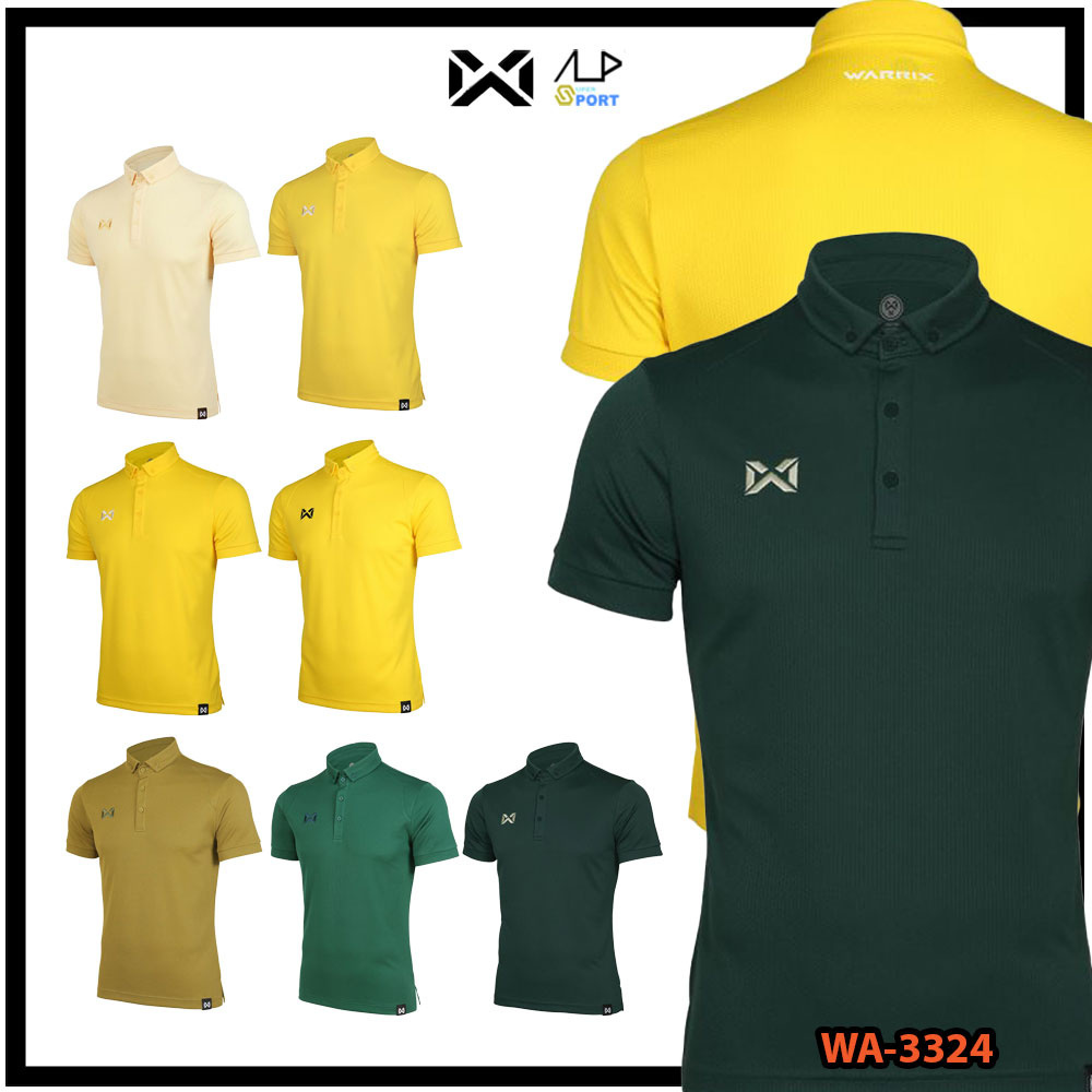 💥ลดโหดเหลือ235บาท💥 เสื้อโปโล warrix วอริกซ์ รุ่น BUBBLE WA-3324 WA3324 WA-PLA024 S2 แท้100%