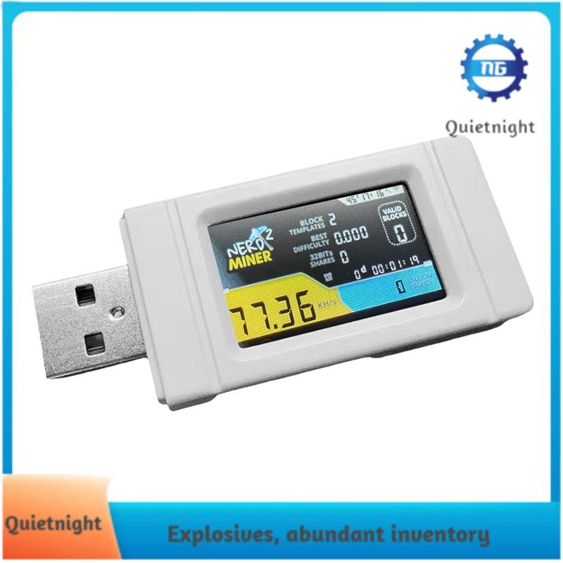 [quietnight.ph] Nerdminer USB Miner 77KH/S พร้อมหน้าจอสี BTC Solo Lottery Mining Mini Bitcoin BTC Ne