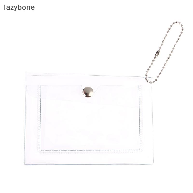 {LZ} 1 PC กระเป๋าสตางค์บัตรเครดิตสตรีแฟชั่นโปร่งใสกันน้ํา PVC ธุรกิจ ID Card กระเป๋าสตางค์สาวกระเป๋าใส่เหรียญกระเป๋า {lzybone}