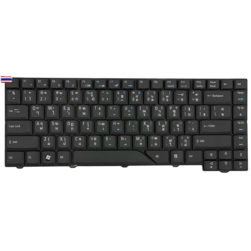 KEYBOARD ACER คีย์อร์ด ACER Aspire 4310 4315 4320 4510 4520 4710 4720 ไทย-อังกฤษ สีดำ-ขาว 4925 4925G