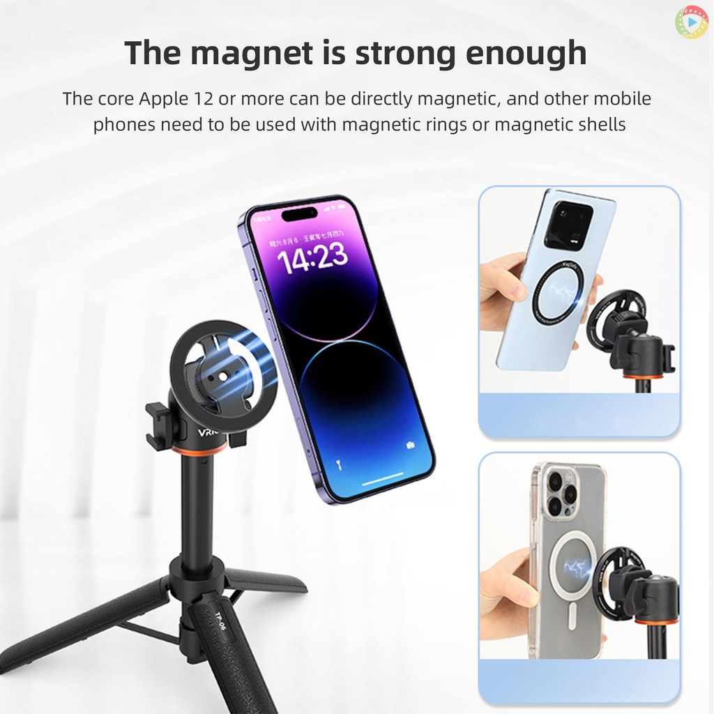 ฐานแม่เหล็ก VRIG MG-24 โทรศัพท์แม่เหล็กแบบพกพาขาตั้งกล้อง Mount Phone Mount P Came10 - รูปที่ 4