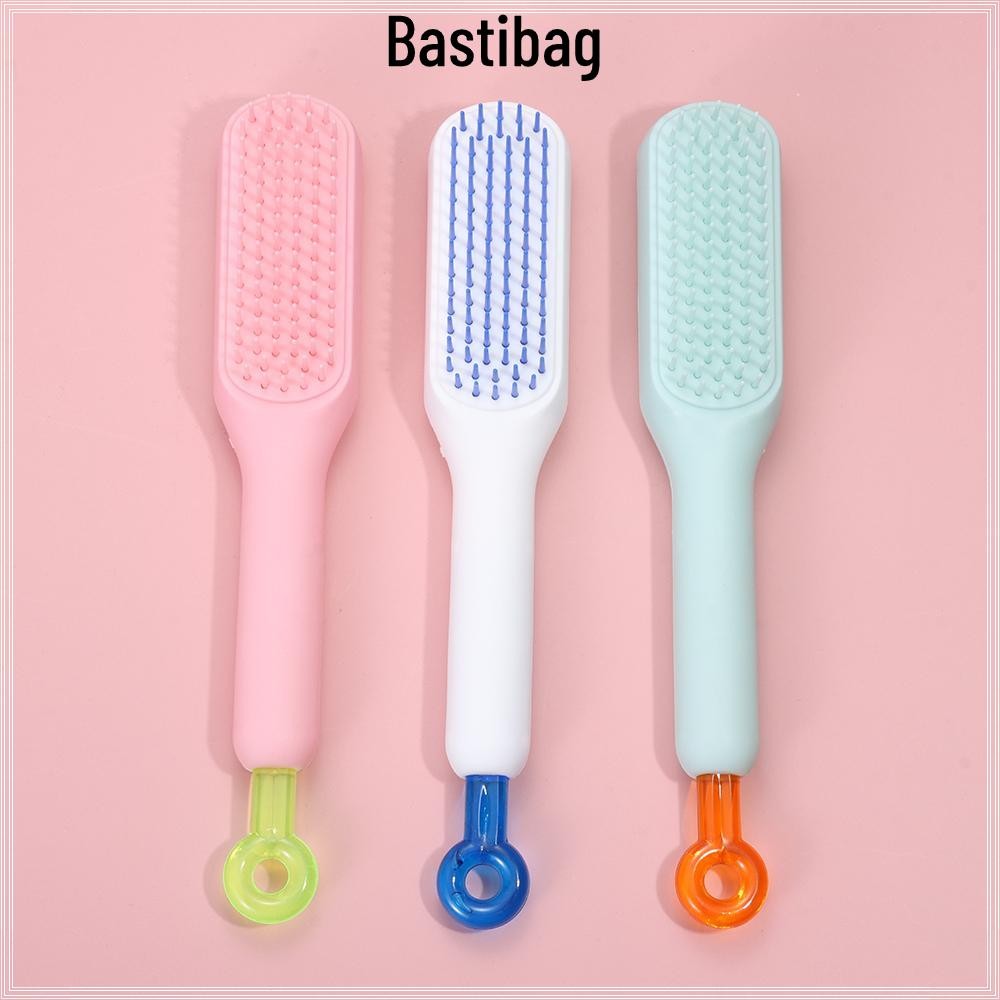 Bastibag Magic Retractable หวี, Anti-static Smoothing Self ทําความสะอาดผม, Self Cleaning ABS Hairdressing Hairstyling เครื่องมือ