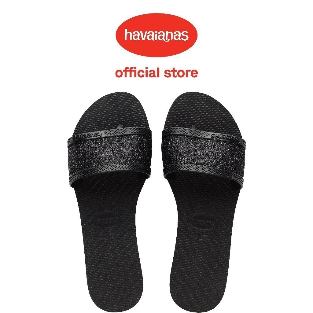 HAVAIANAS รองเท้าแตะผู้หญิง Havaianas You Angra Glitter BLACK 41482940090F_C3BKXX