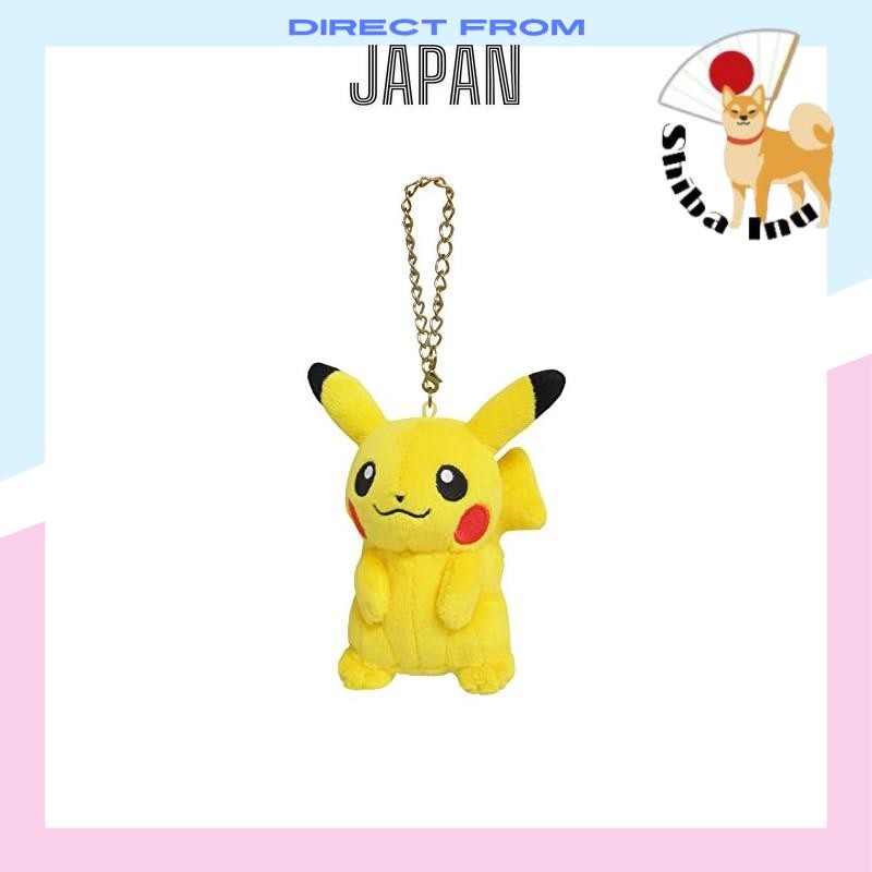 San-ei Boeki Pocket Monster ALL STAR COLLECTION Pikachu Mascot W9×D6.5×H11cm Plush Mascot Pokemon PM