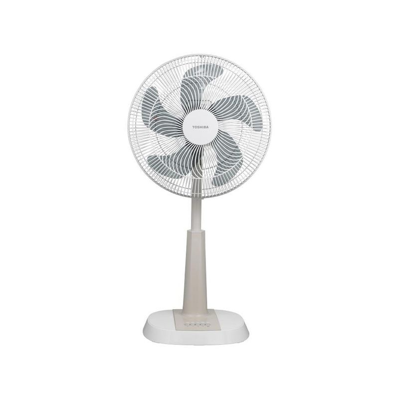 TOSHIBA พัดลมสไลด์ 16 นิ้ว F-ALC50TH(A) ขาว-ครีม