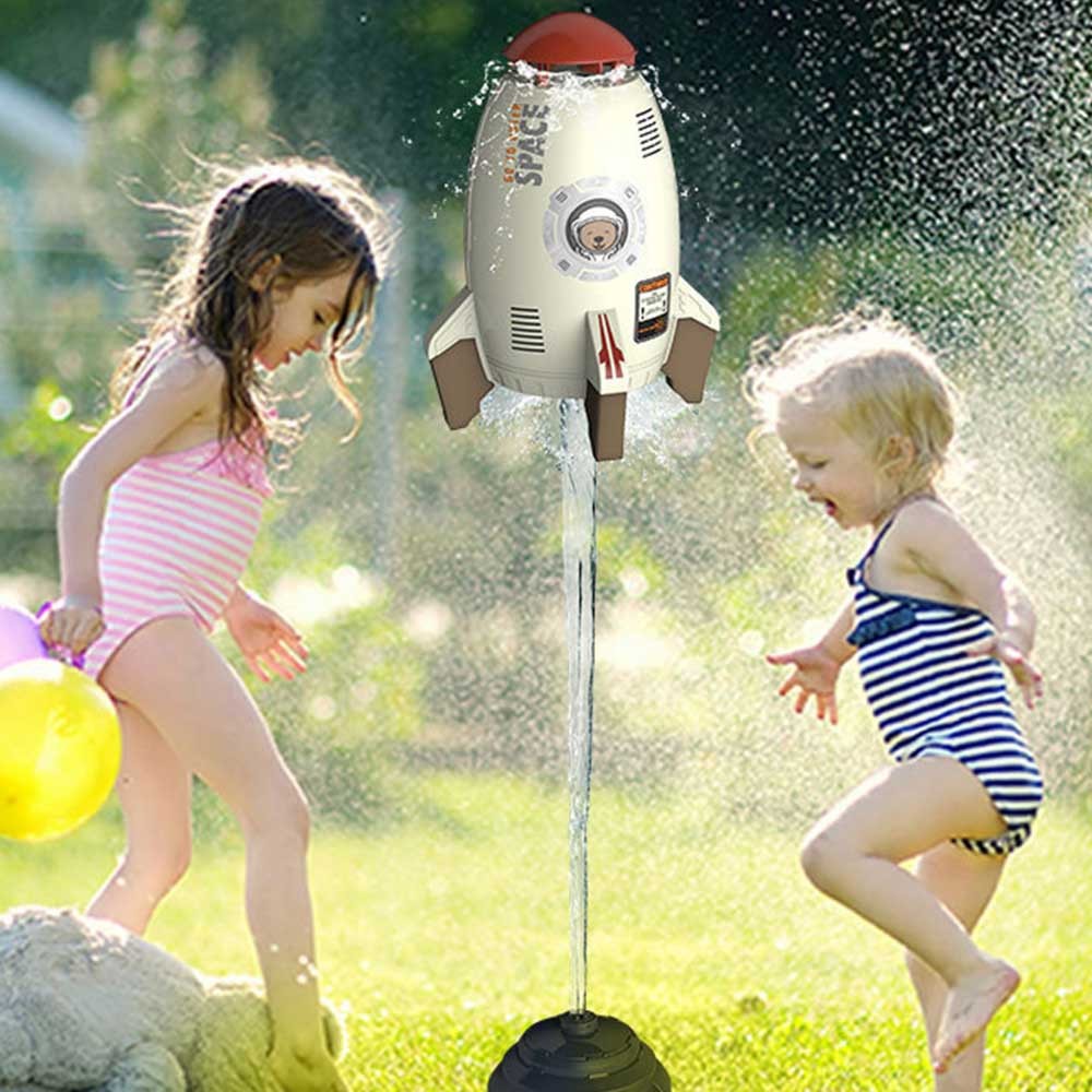 Water Pressure Lift Sprinkler Outdoor for Kids Air Rocket Toys Rocket Launcher