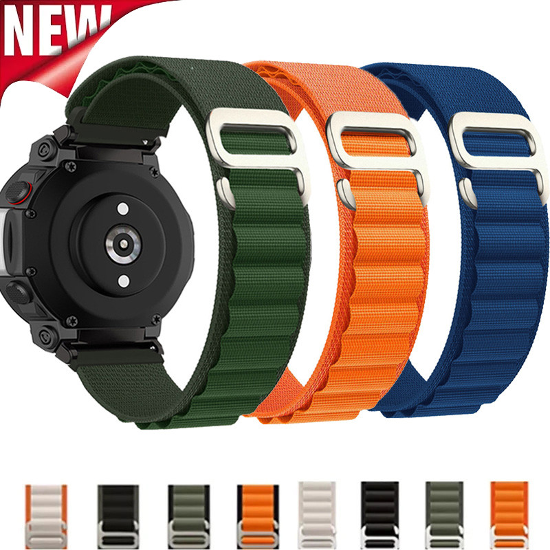 สายรัดไนลอนสําหรับ Xiaomi Huami Amazfit T-Rex/T-Rex Pro/T-Rex 2/Ultra/T-Rex 3 ระบายอากาศ เหมาะกับกีฬา