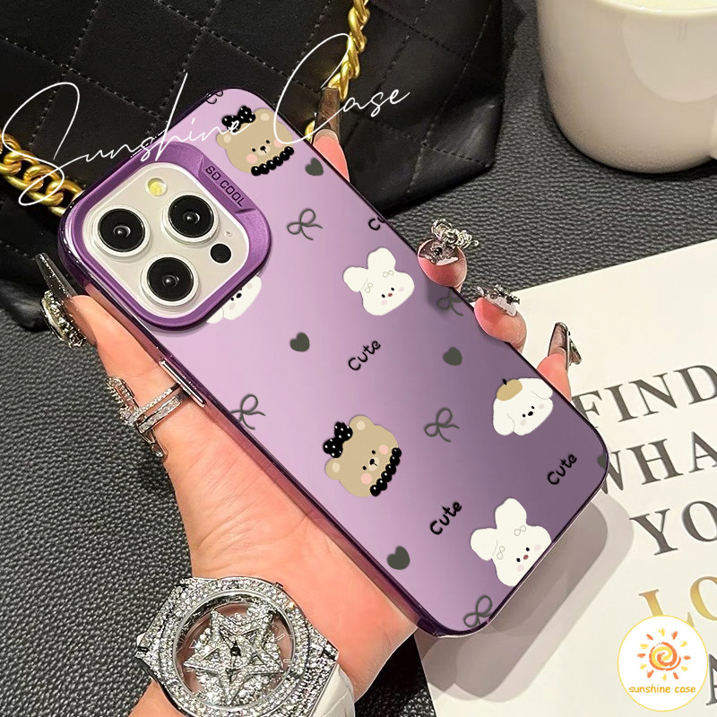 เคสโทรศัพท์ ลายกระต่ายขาว หมี For VIVO Y02 Y16 Y20 Y27 V27PRO V25 Y364G Y22 Y21 Y50 Y17S Y1S Y51#2020 Y17 Y91 Y15S เคส - รูปที่ 4