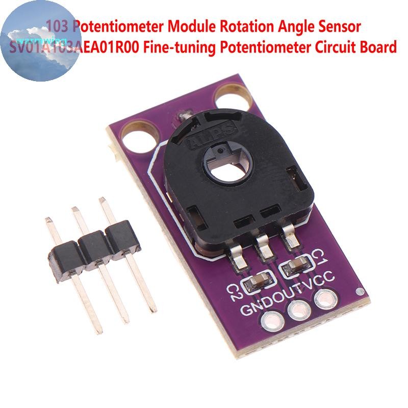 Warmwing 103 เซ็นเซอร์มุมโรตารี Fine-Tunning โมดูล Potentiometer SMD ฝุ่นมุม Sensing Potentiometer โ