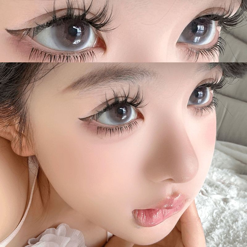 (-0 ° -600 °) คอนแทคเลนส์ 🌈ZM 🌈  สีฟ้า/ชา สีน้ำตาล/สีเทา คอนแทคเลนส์แฟชั่น วันหมดอายุ 6 เดือน 07