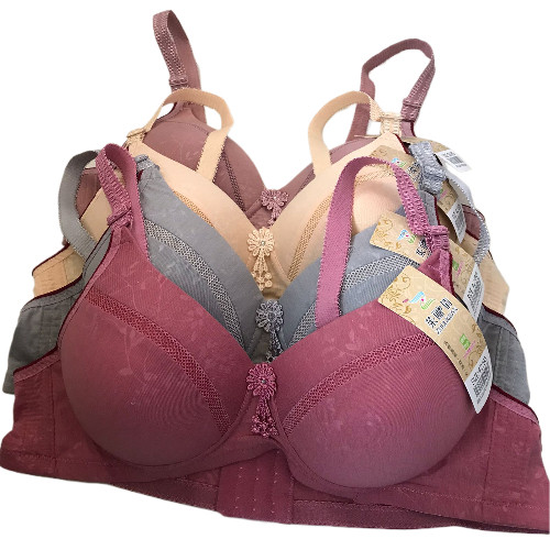 BHC 228 Bra BH cup C 36-42 ชุดชั้นในสตรีไร้ขอบ 3 ตะขอ ใส่สบาย