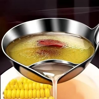 Colher Separadora De Óleo De Aço Inoxidável-Coador Separador De Sopa Molho De Cozinha-Utensílios Talheres-De Filtro Anti