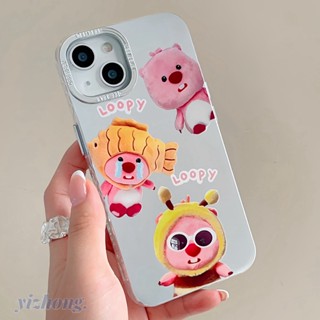 เคสโทรศัพท์มือถือ TPU นิ่ม กันรอยขีดข่วน กันกระแทก ลายการ์ตูนลูปปี้น่ารัก สําหรับ iPhone 11 14 Pro Max 12 13