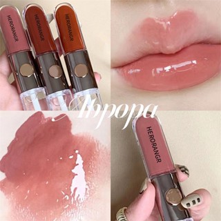 Abpopa ลิปกลอส เนื้อแมตต์ ให้ความชุ่มชื้น สองหัว