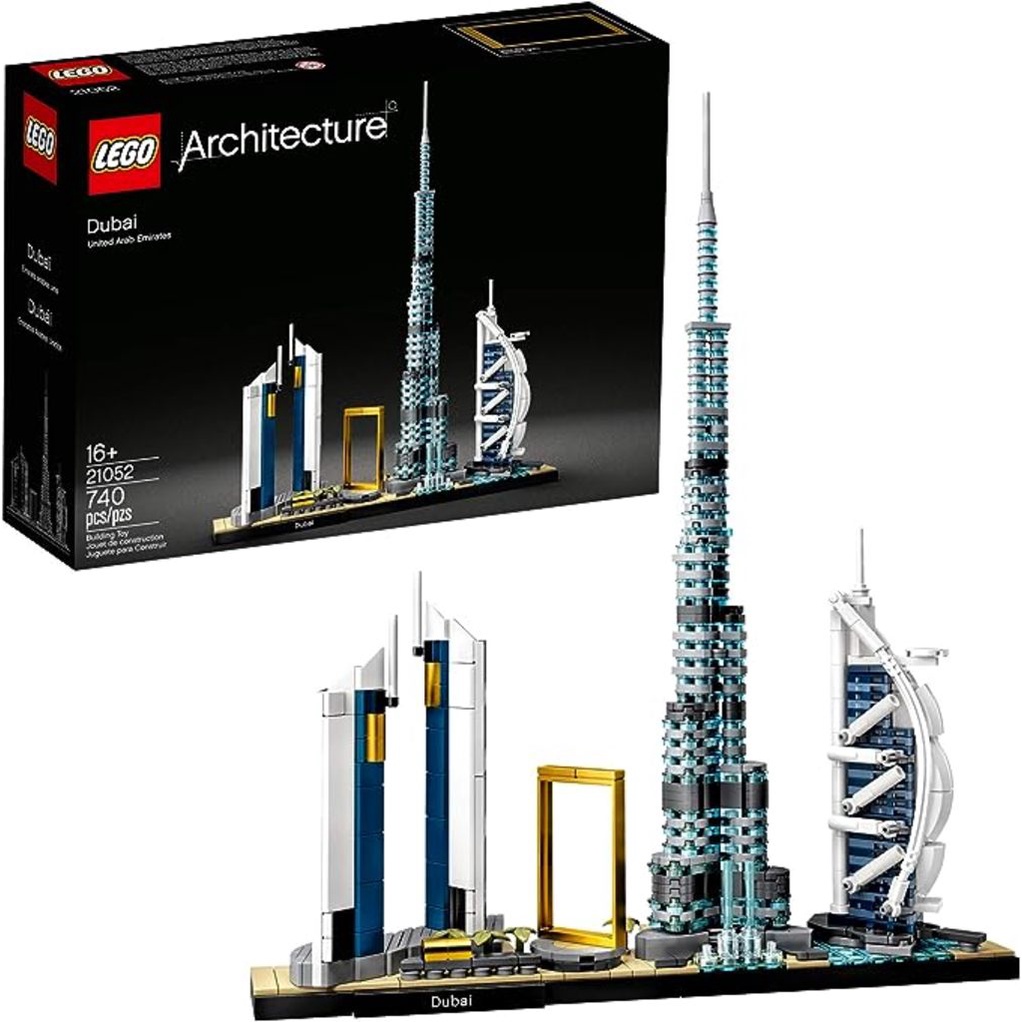 Lego Architecture Tokyo 21051 Toy Blocks and LEGO Architecture Skylines: Dubai 21052 Building Kit, Collectible