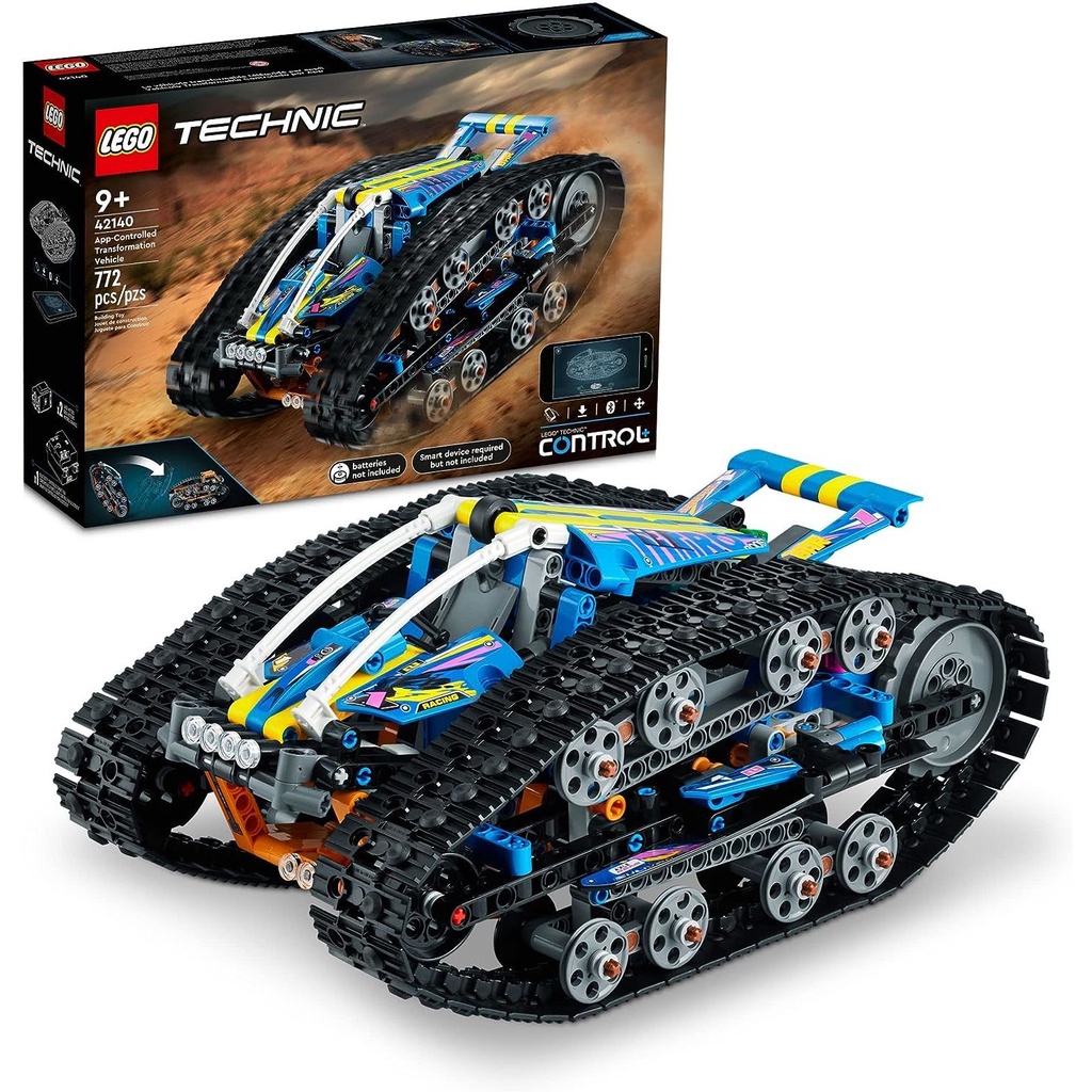 LEGO Technic App-Controlled Transformation Vehicle 42140, Off Road Remote Control Car, Building Car Kit That Flips, 2in1