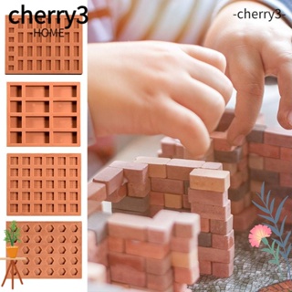 Cherry3 แม่พิมพ์ซิลิโคน รูปกระเบื้องจิ๋ว แฮนด์เมด สีแดง สําหรับทําโมเดล ก่อสร้าง โต๊ะทราย