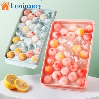 Lumiparty ถาดแม่พิมพ์ทําน้ําแข็ง ทรงกลม พร้อมฝาปิด 18 ช่อง 33 ช่อง