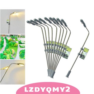 [Lzdyqmy2] โคมไฟ LED โมเดลรถไฟจิ๋ว สําหรับตกแต่งสถาปัตยกรรม 10 ชิ้น