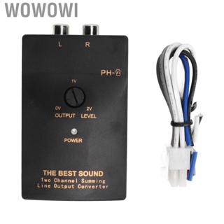 Wowowi Car Audio Converter 50W RCA Line Output for Vehicles