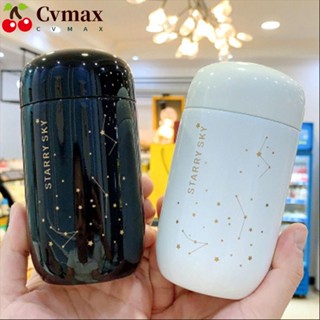 Cvmax ขวดน้ําสูญญากาศ สเตนเลส มีฉนวนกันความร้อน ลายท้องฟ้ากลางคืนน่ารัก ขนาดเล็ก ใช้ซ้ําได้ สําหรับนักเรียน คนงาน