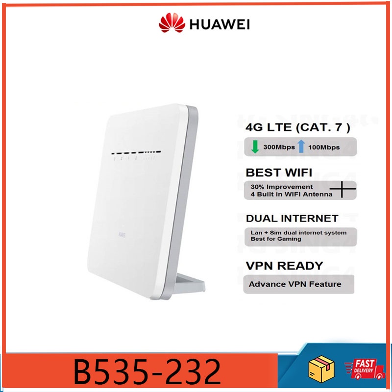 เราเตอร์ Huawei B535 4G 300mbps ซิมโดยตรง แมว 7 ล่าสุด