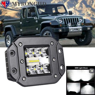 Myronghd ไฟสัญญาณ LED 39W 12V 24V 5 นิ้ว สว่างมาก สําหรับ Jeep