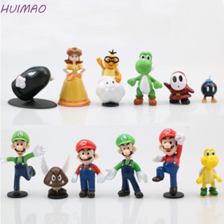 Huimao โมเดลฟิกเกอร์ PVC รูป Super Mario Bros Kawaii Donkey Kong สําหรับเก็บสะสม