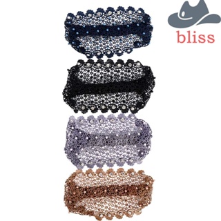 Bliss ที่คาดผม ประดับไข่มุก พลอยเทียม สไตล์เกาหลี